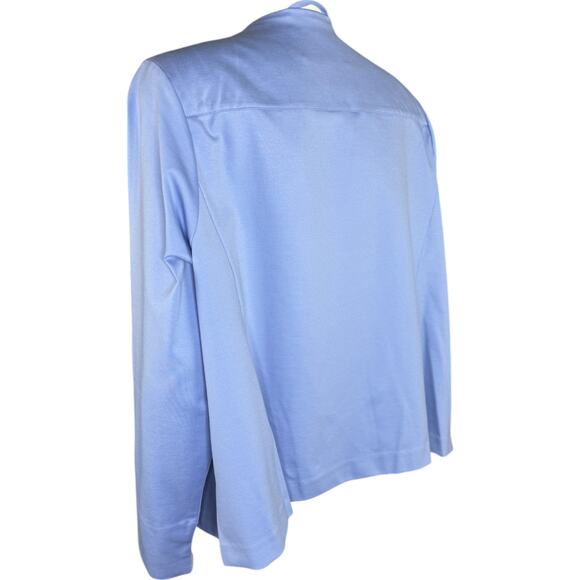 Isaac Mizrahi Live Elements Stretch Knit Jacket Bluebell Women 2X NWOT - Picture 6 of 13